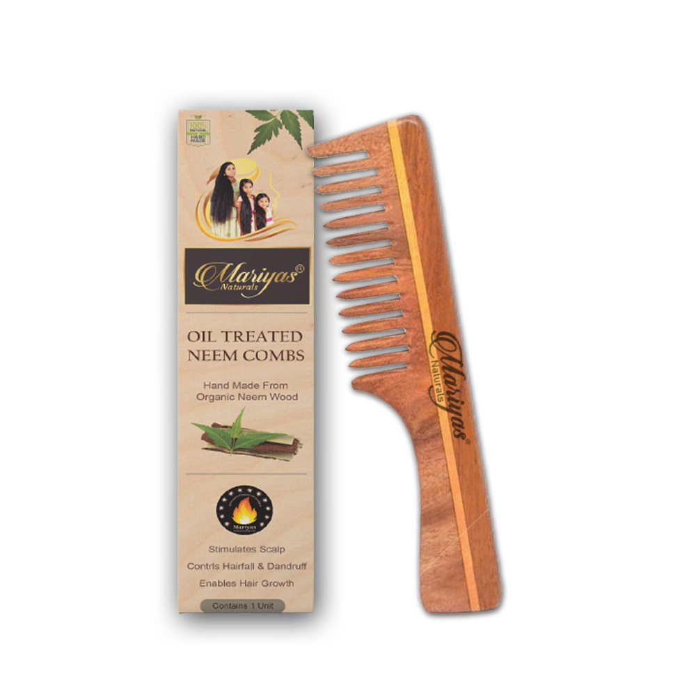 Mariyas oil Treated Comb – Fine - Mariyas Naturals